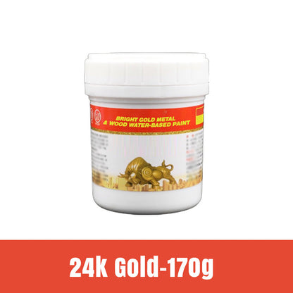 📢📢40% OFF !! ⏰Bright Gold Metal & Wood Water-Based Paint