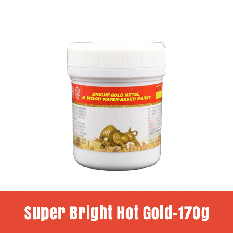 📢📢40% OFF !! ⏰Bright Gold Metal & Wood Water-Based Paint