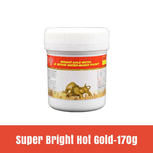 📢📢40% OFF !! ⏰Bright Gold Metal & Wood Water-Based Paint