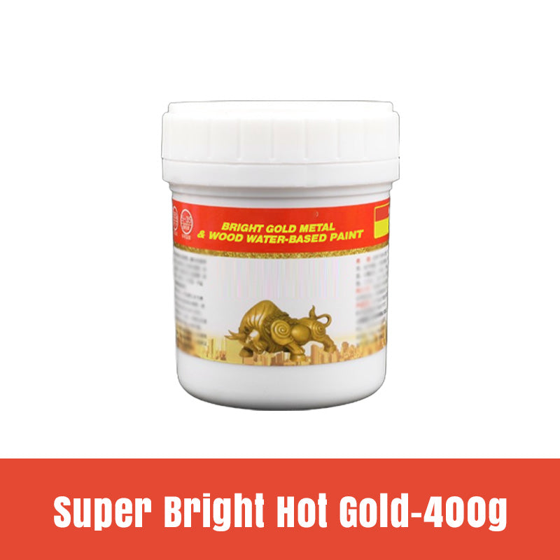 📢📢40% OFF !! ⏰Bright Gold Metal & Wood Water-Based Paint