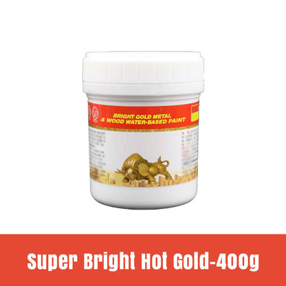 📢📢40% OFF !! ⏰Bright Gold Metal & Wood Water-Based Paint