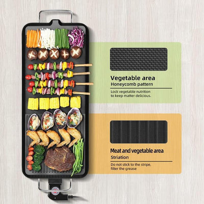Electric Griddle with Dual Cooking Zones