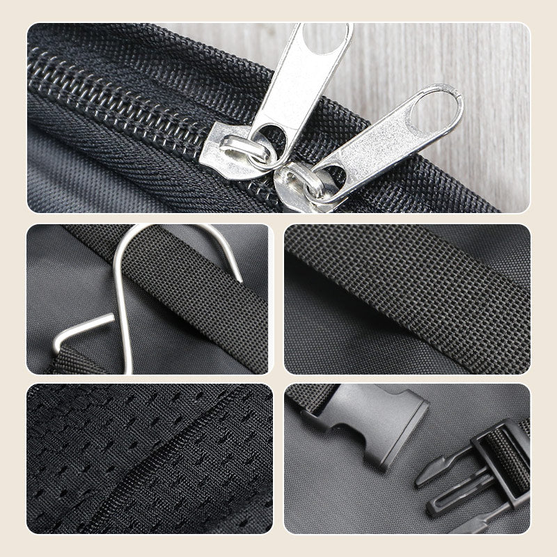 Portable Foldable Triple Mesh Organizer Hanging Bag