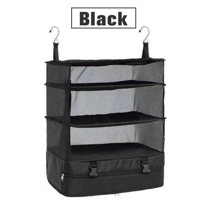 Portable Foldable Triple Mesh Organizer Hanging Bag