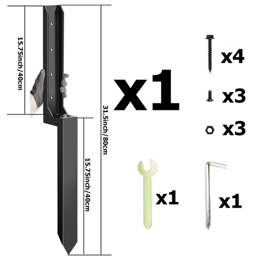 📢📢40% OFF !!!⏰Heavy-Duty Fence Post Repair Kit