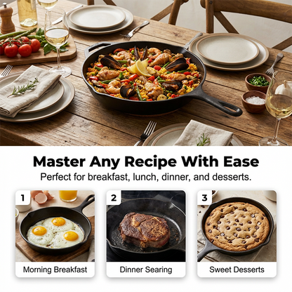 🔥Non-Stick Cast Iron Frying Pan