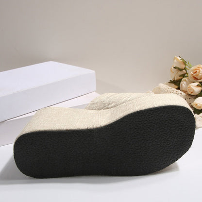 📢📢35% OFF !!!⏰Women's Open-Toe Slip-On Platform Wedge Sandals