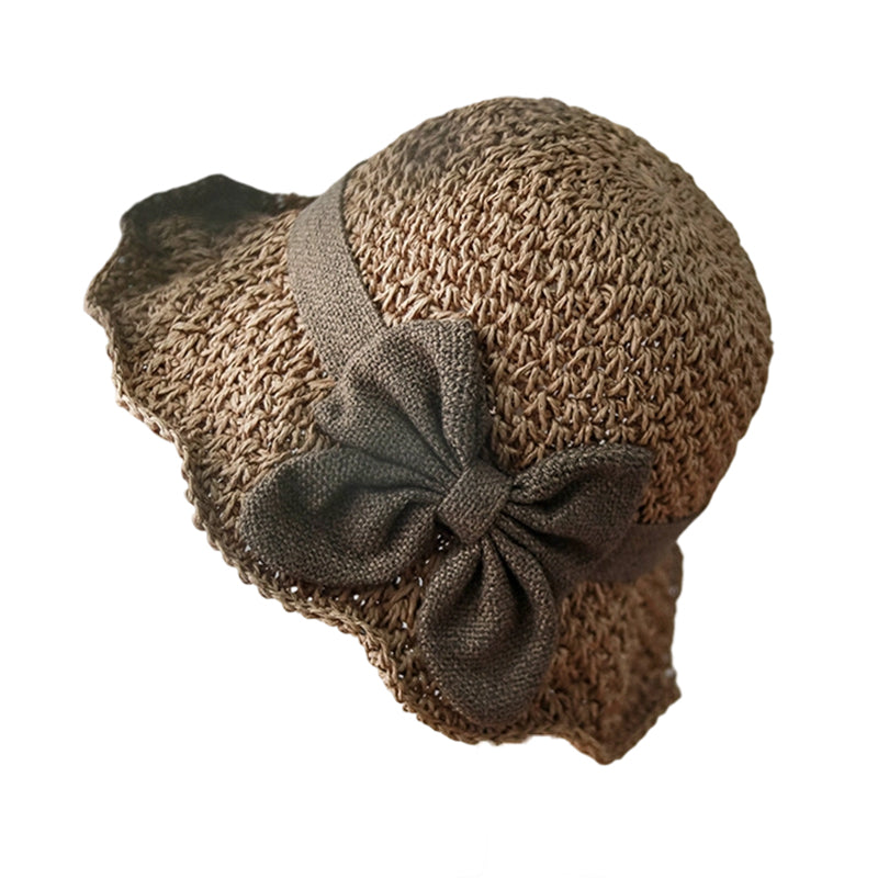 📢📢30% OFF !!!⏰🌞Elegant Woven Straw Sun Hat with Bow