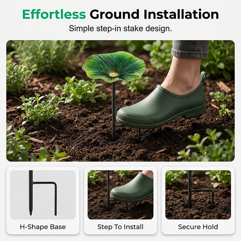 📢📢35% OFF !!!⏰Vibrant Garden Flower Stake Bird Feeder