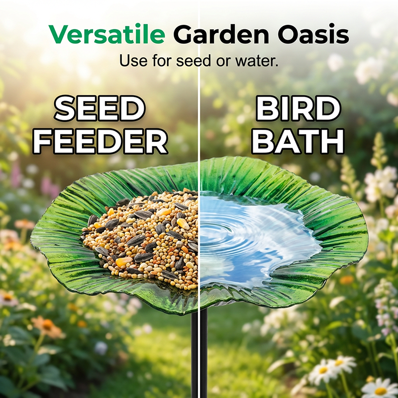 📢📢35% OFF !!!⏰Vibrant Garden Flower Stake Bird Feeder