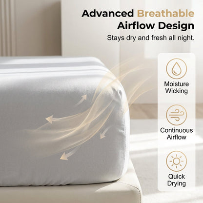 📢📢50% OFF !! & FREE SHIPPING ⏰Premium Cooling Fitted Sheet Set