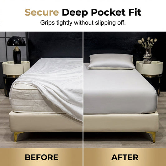 📢📢50% OFF !! & FREE SHIPPING ⏰Premium Cooling Fitted Sheet Set