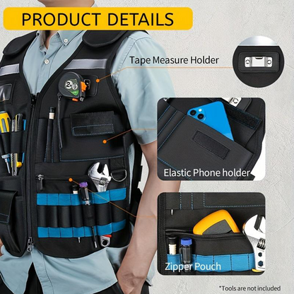 📢📢30% OFF !!!⏰Adjustable Lightweight Construction Work Tool Vest