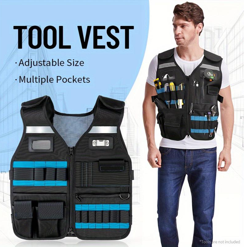 📢📢30% OFF !!!⏰Adjustable Lightweight Construction Work Tool Vest