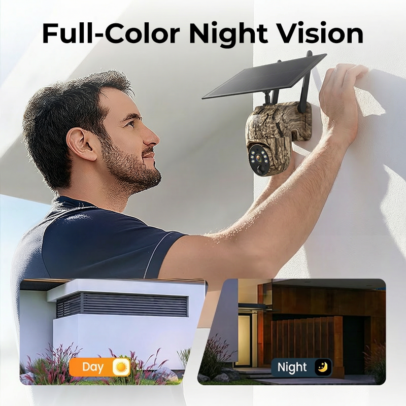 📢📢40% OFF !!!⏰Solar-Powered PTZ Security Camera