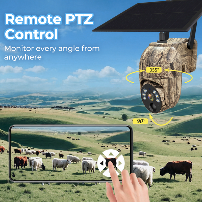 📢📢40% OFF !!!⏰Solar-Powered PTZ Security Camera