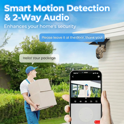 📢📢40% OFF !!!⏰Solar-Powered PTZ Security Camera