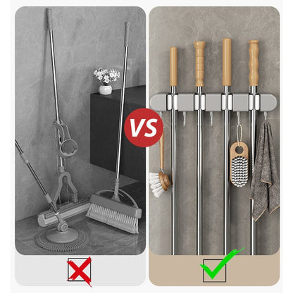 📢📢40% OFF !!!⏰Multifunctional Mop Holder with Hook