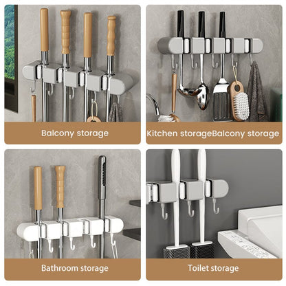 📢📢40% OFF !!!⏰Multifunctional Mop Holder with Hook