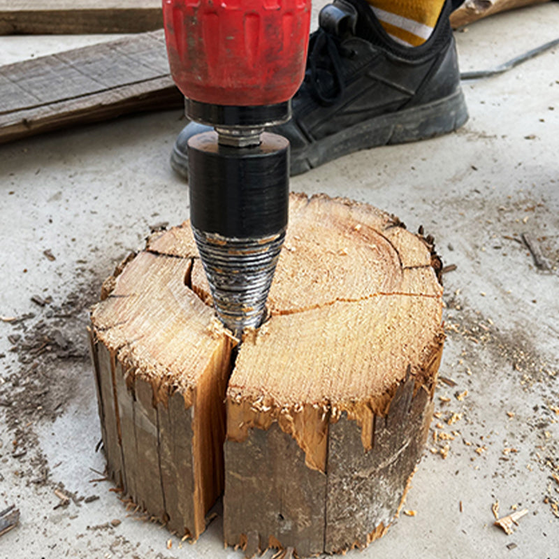 📢📢30% OFF !!!⏰Detachable Firewood Splitting Drill Bit with Multiple Shank Types