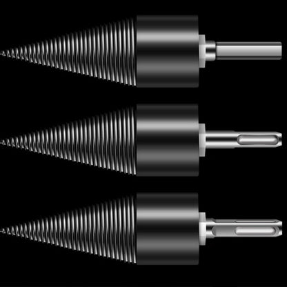 📢📢30% OFF !!!⏰Detachable Firewood Splitting Drill Bit with Multiple Shank Types