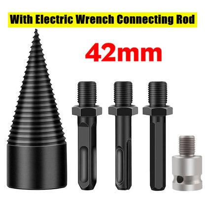 📢📢30% OFF !!!⏰Detachable Firewood Splitting Drill Bit with Multiple Shank Types