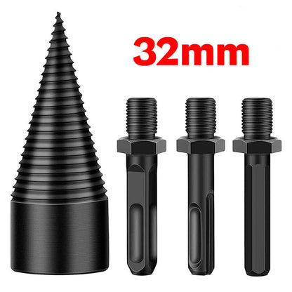 📢📢30% OFF !!!⏰Detachable Firewood Splitting Drill Bit with Multiple Shank Types