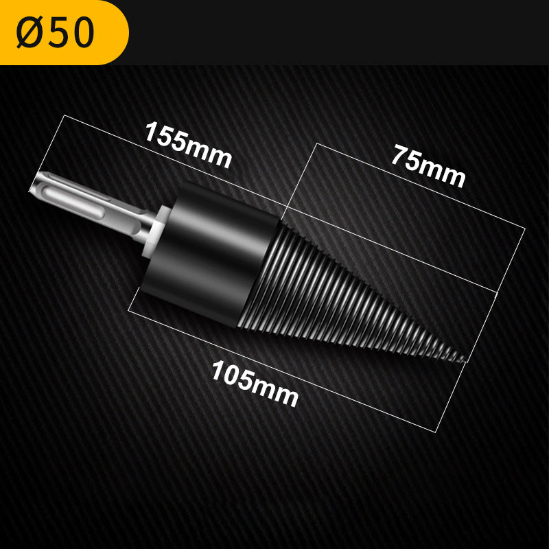 📢📢30% OFF !!!⏰Detachable Firewood Splitting Drill Bit with Multiple Shank Types
