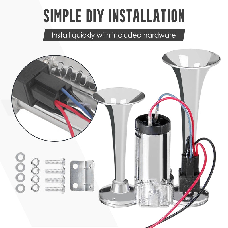 Loud 120dB Air Horn for Trucks and Cars