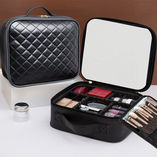 📢📢30% OFF !! ⏰Travel Makeup Bag with LED Mirror