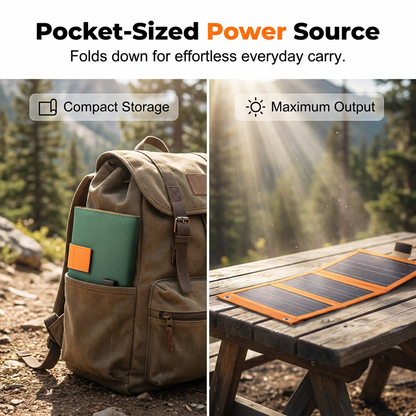 📢📢40% OFF !! ⏰Portable Solar Panel with USB Charging