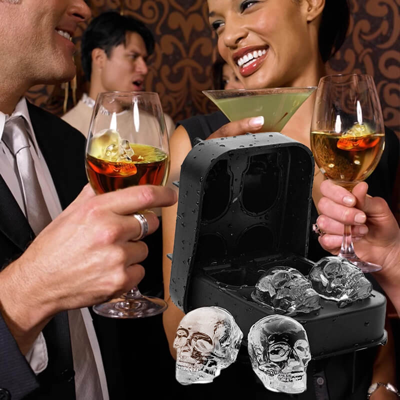 📢📢30% OFF !! ⏰DIY Silicone Skull Ice Cube Tray🥃🧊