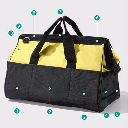 Heavy-Duty Tool Bag with Multiple Pockets