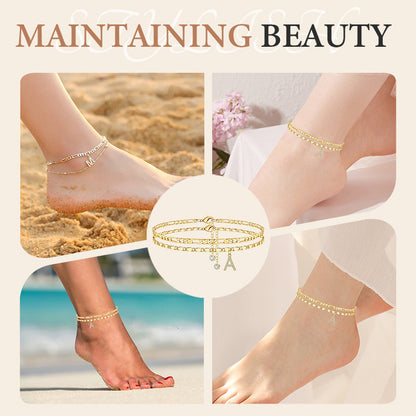 📢📢30% OFF !! ⏰Layered Gold Ankle Bracelet for Women