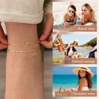 📢📢30% OFF !! ⏰Layered Gold Ankle Bracelet for Women