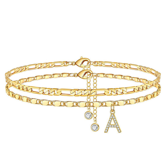 📢📢30% OFF !! ⏰Layered Gold Ankle Bracelet for Women