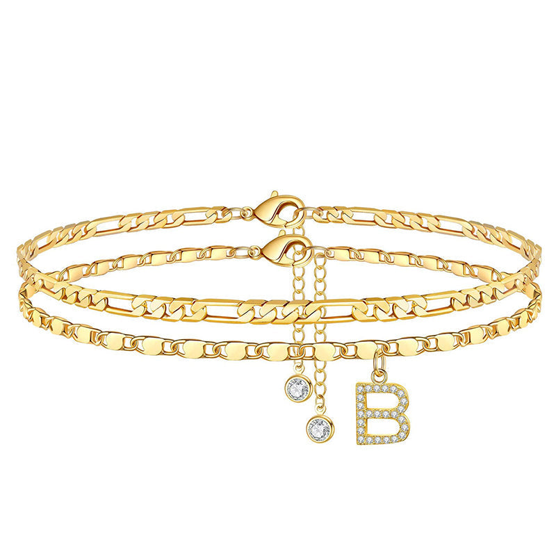 📢📢30% OFF !! ⏰Layered Gold Ankle Bracelet for Women
