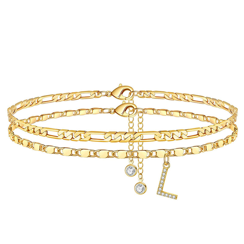 📢📢30% OFF !! ⏰Layered Gold Ankle Bracelet for Women