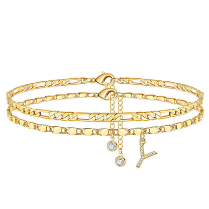 📢📢30% OFF !! ⏰Layered Gold Ankle Bracelet for Women