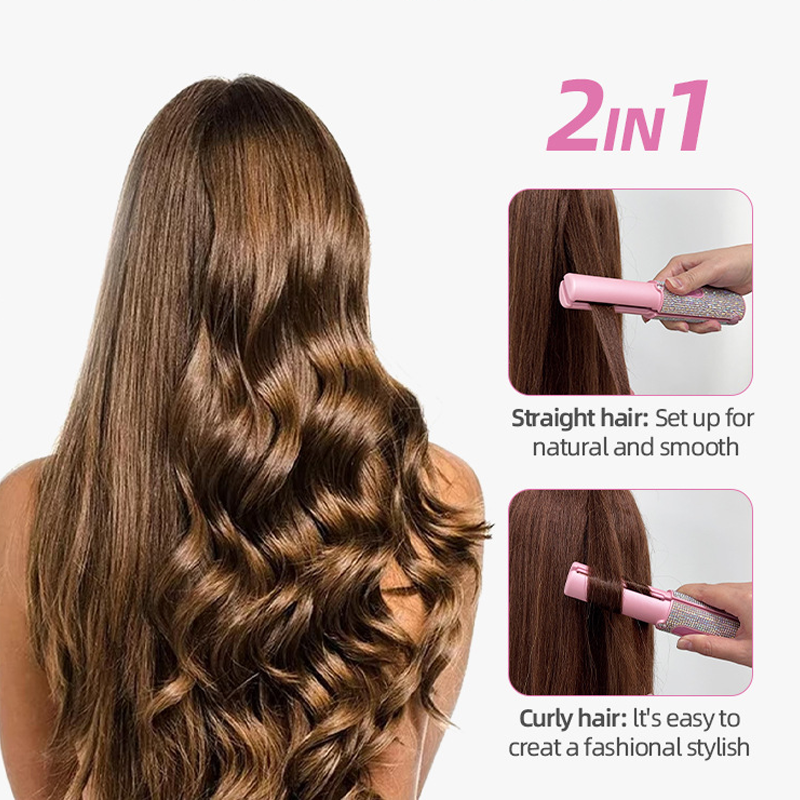 📢📢20% OFF !! ⏰Portable Wireless 2-in-1 Hair Straightener & Curler