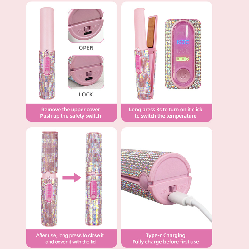 📢📢20% OFF !! ⏰Portable Wireless 2-in-1 Hair Straightener & Curler