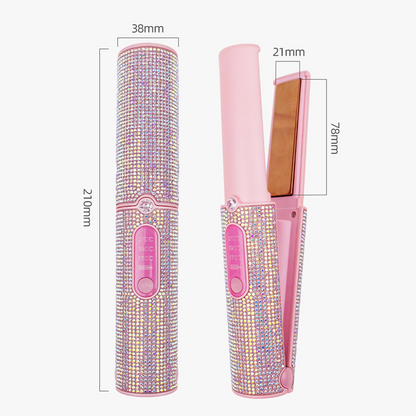 📢📢20% OFF !! ⏰Portable Wireless 2-in-1 Hair Straightener & Curler