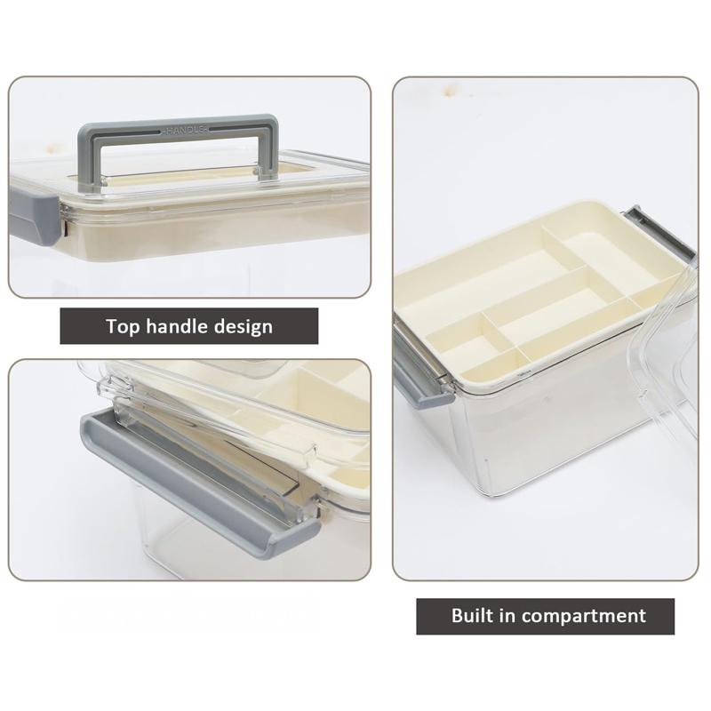 Multi-Layer Medicine Storage Box with Handle