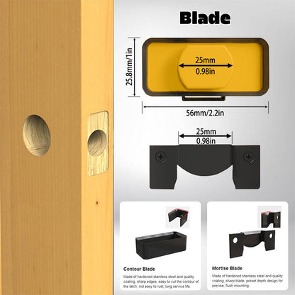 📢📢30% OFF !! ⏰Door Latch Mortise Tool for 1-3/4in & 1-3/8in
