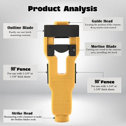 📢📢30% OFF !! ⏰Door Latch Mortise Tool for 1-3/4in & 1-3/8in