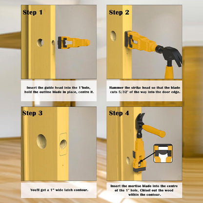 📢📢30% OFF !! ⏰Door Latch Mortise Tool for 1-3/4in & 1-3/8in