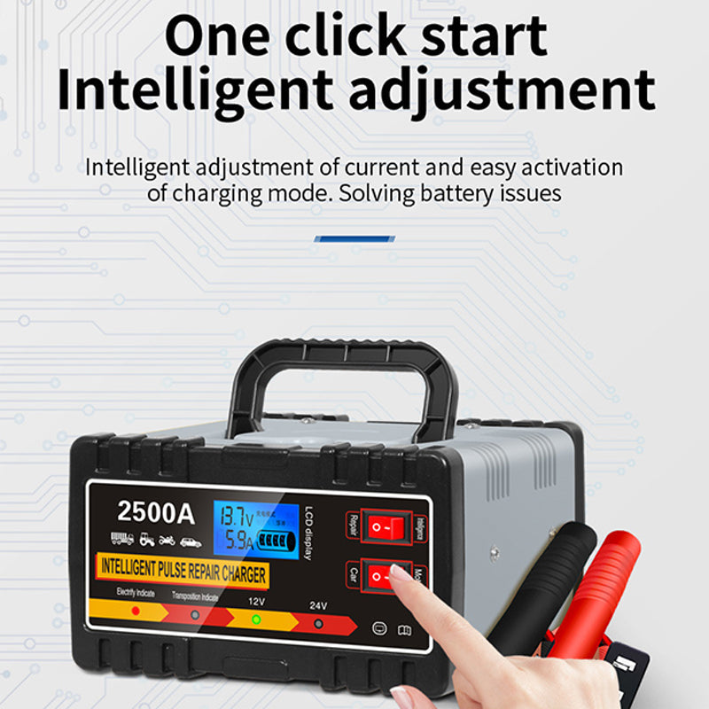📢📢35% OFF !! ⏰Smart Car Battery Charger with Pulse Repair