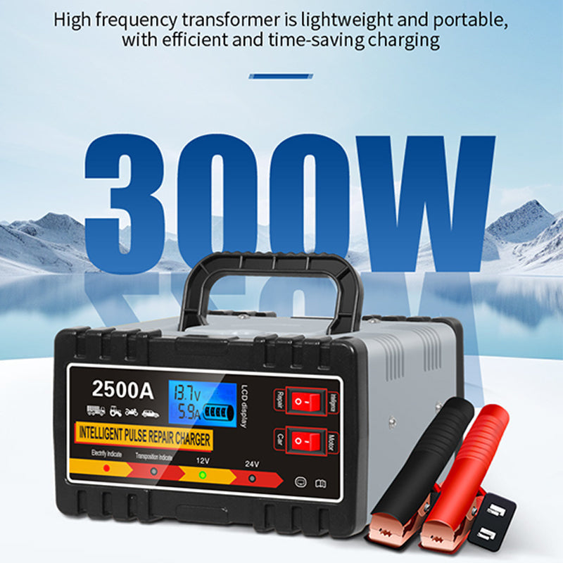 📢📢35% OFF !! ⏰Smart Car Battery Charger with Pulse Repair