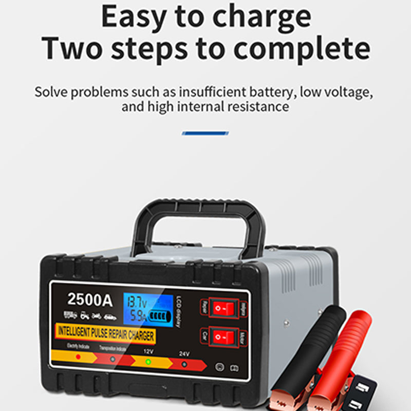 📢📢35% OFF !! ⏰Smart Car Battery Charger with Pulse Repair