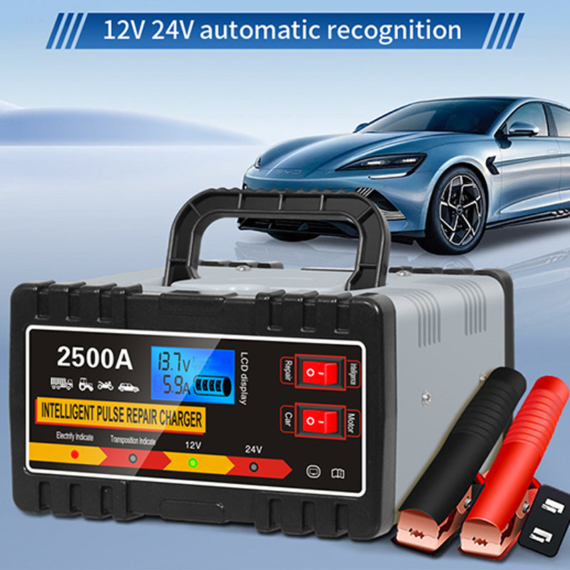 📢📢35% OFF !! ⏰Smart Car Battery Charger with Pulse Repair